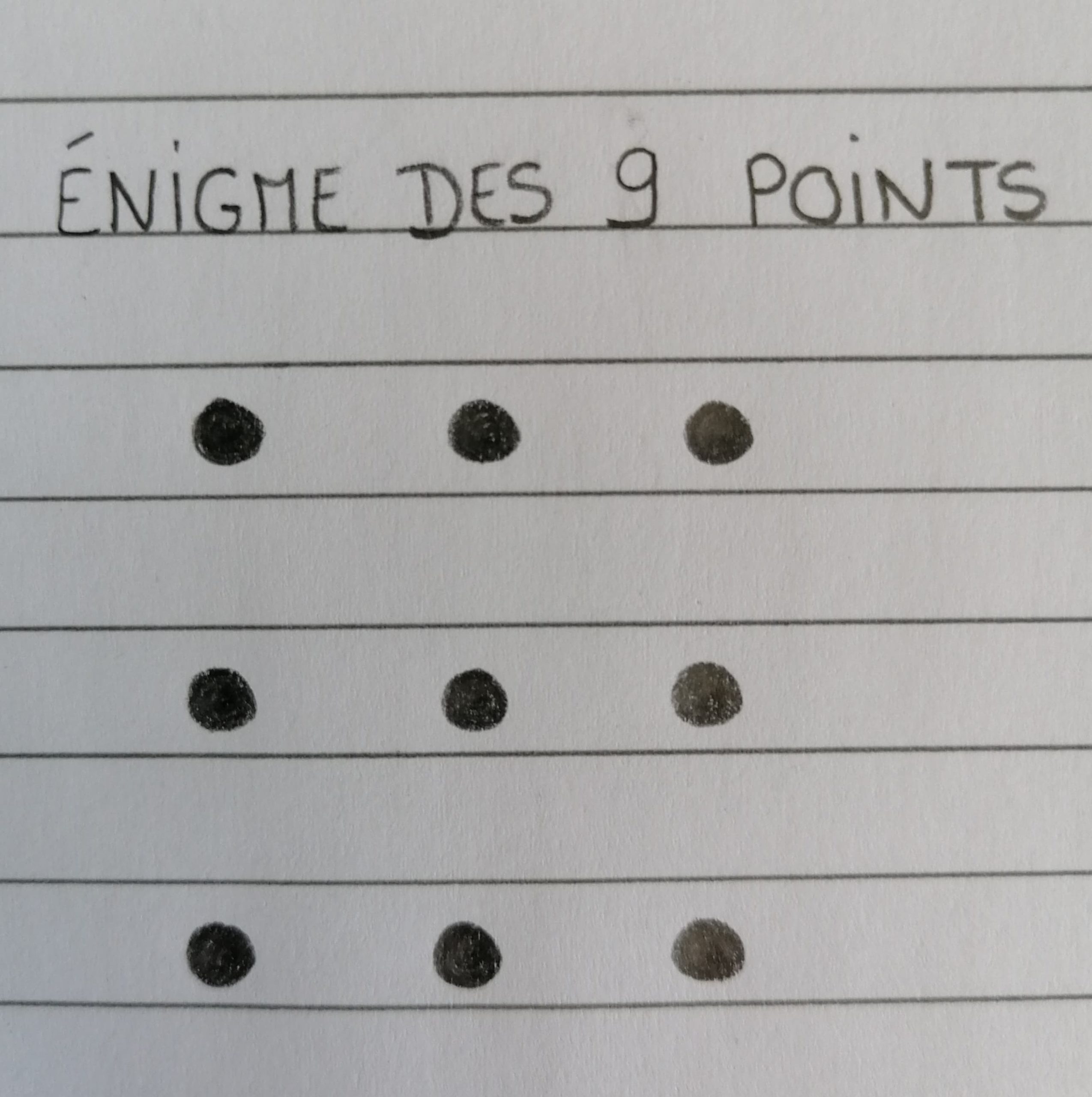 Enigme Des 9 Points Le Coin Des Animateurs