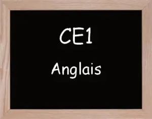 Anglais Ce1