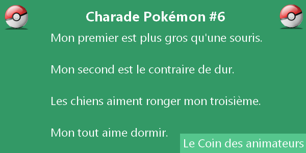 Charade Pokemon Trouvez Vos Charades Sur Les Pokemon Charade Pokemon Trouvez Vos Charades Sur Les Pokemon