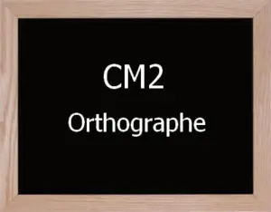 Orthographe Cm2
