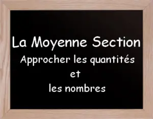 Mathématiques moyenne section