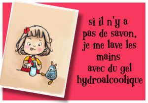 affiches sur les gestes barrières