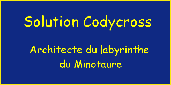 Architecte Du Labyrinthe Du Minotaure Codycross
