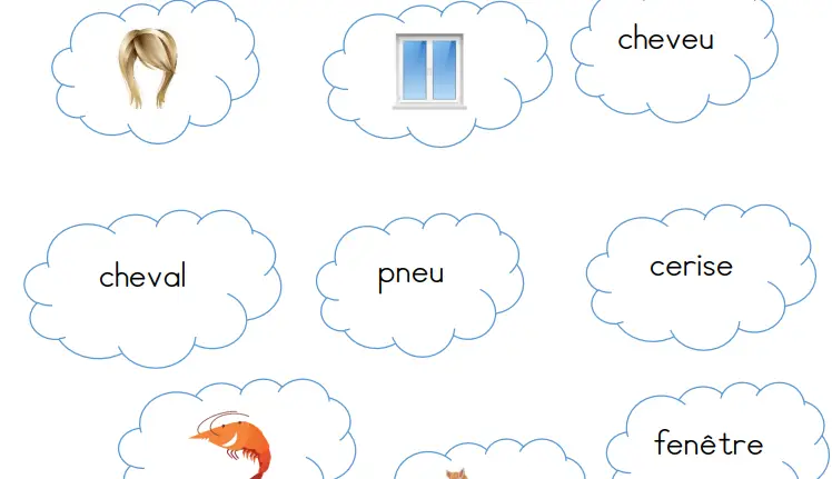 nuages du son e phonologie cp