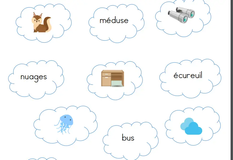 nuages du son u phonologie cp