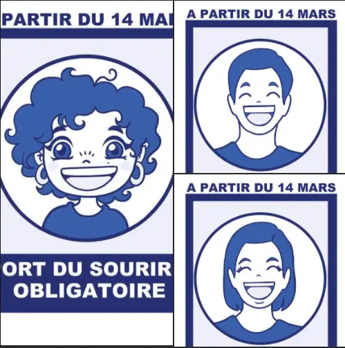 affiche port du sourire obligatoire