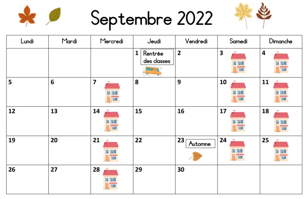 Calendrier Pour La Classe 2023 2024 Calendrier scolaire 2022 2023 - Rituel de la date