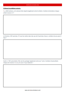 Division cm2 exercices 2