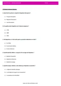évaluation napoléon bonaparte cm2 1