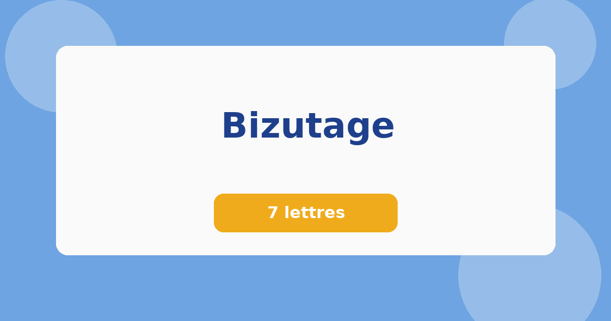 Bizutage 7 lettres Mots croisés