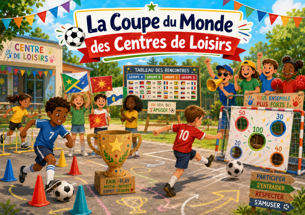 Grand jeu Coupe du Monde 2026 pour enfants : animation football clé en main