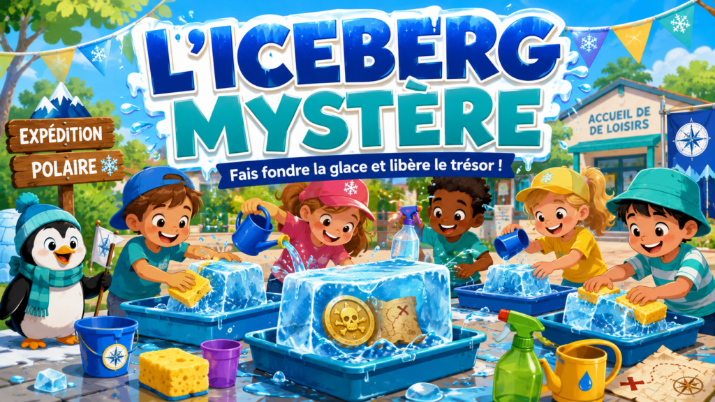 L’Iceberg Mystère : le jeu d’eau glacé qui cache un trésor pour les enfants