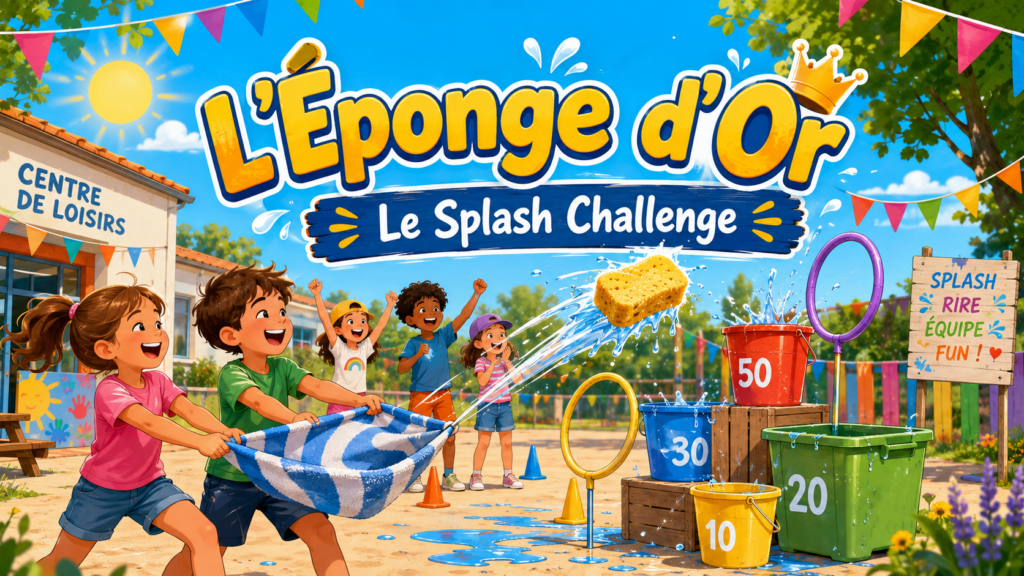 L’Éponge d’Or : le Splash Challenge, jeu d’eau de l’été en ACM
