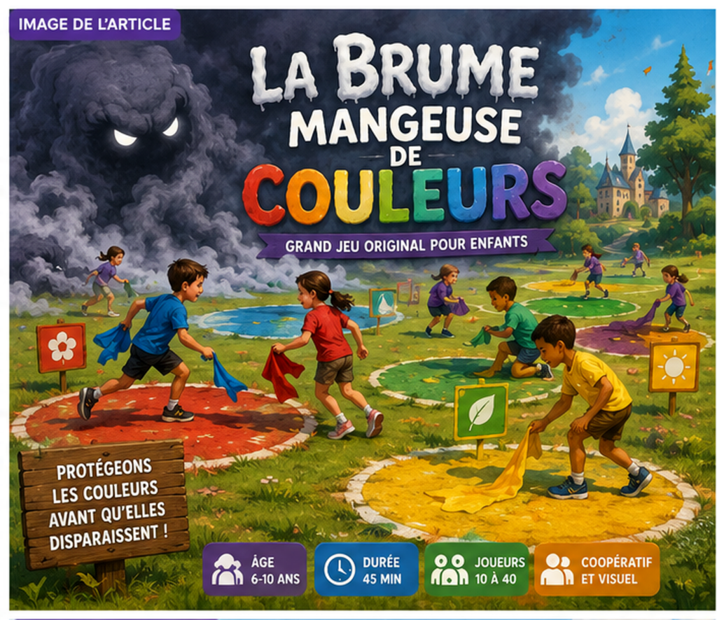 La Brume Mangeuse de Couleurs : grand jeu original pour enfants