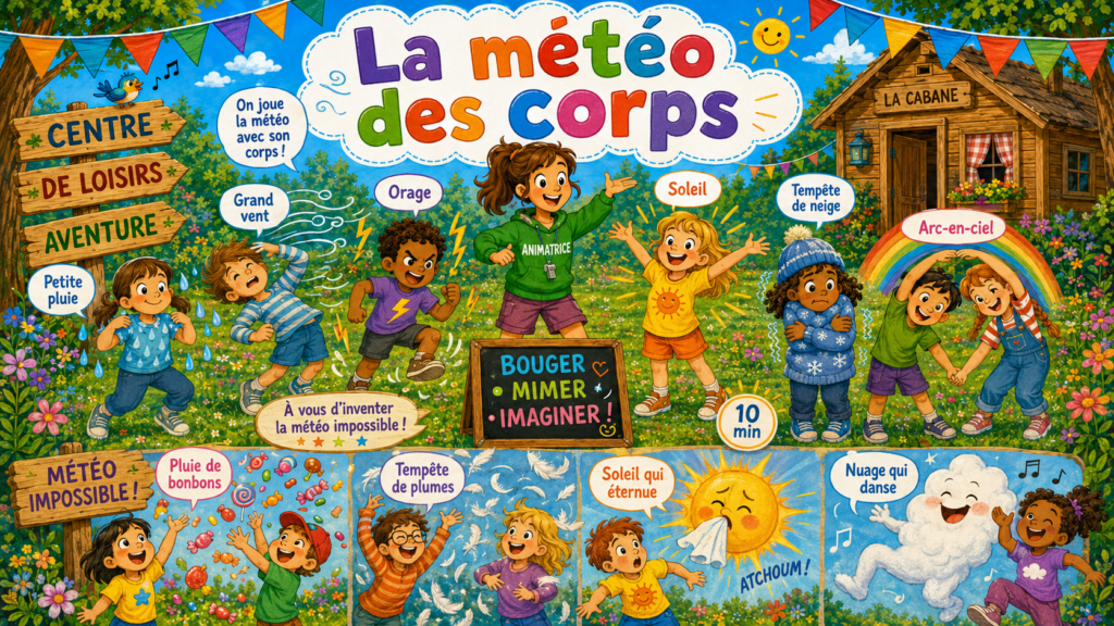 La météo des corps : petit jeu sans matériel pour colo et ACM