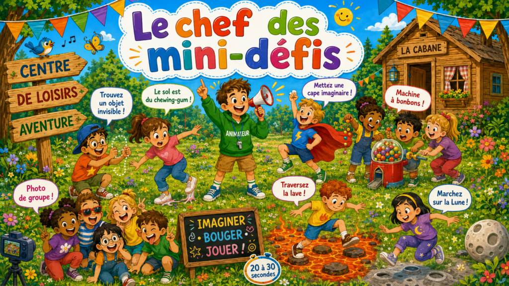 Le chef des mini-défis : jeu rapide pour enfants