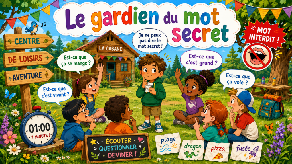 Le gardien du mot secret : jeu de devinettes enfant