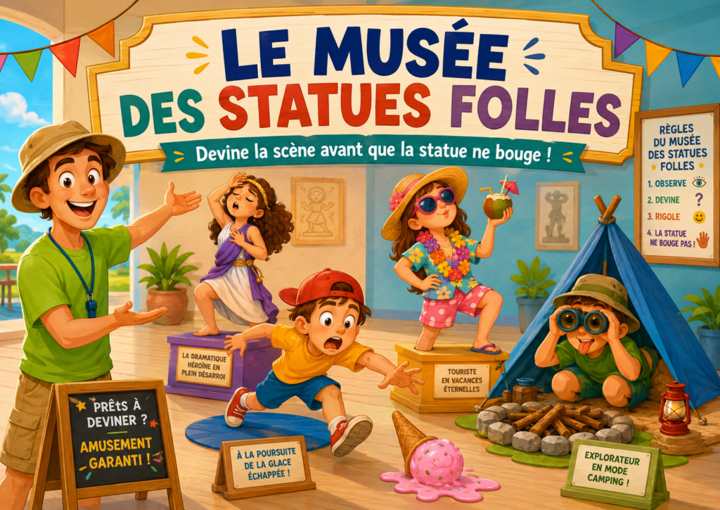 Le Musée des Statues Folles : le petit jeu d’expression qui fait rire les enfants