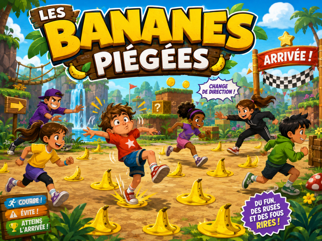 Les bananes piégées : petit jeu inspiré de Mario