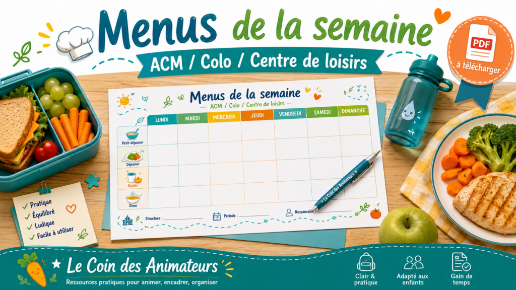 menus de la semaine