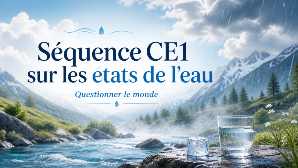 Séquence sur les états de l’eau CE1 : 6 séances clés en main