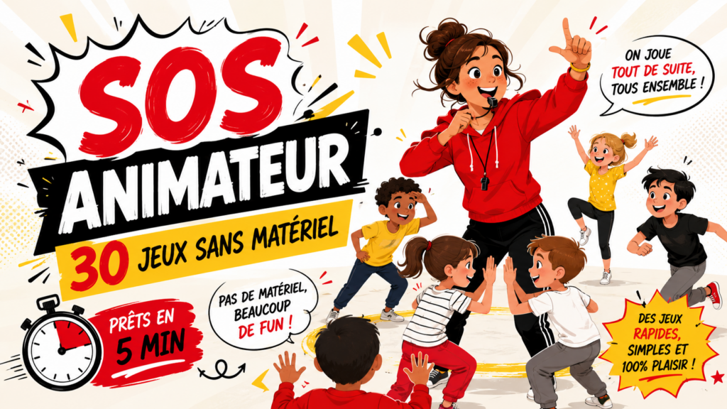 SOS animateur avec jeux sans matériel pour centre de loisirs