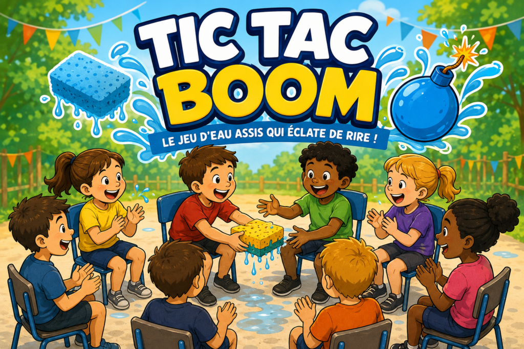 Tic Tac Boom jeu d’eau assis