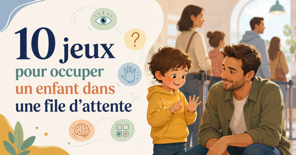 10 jeux pour occuper un enfant dans une file d’attente