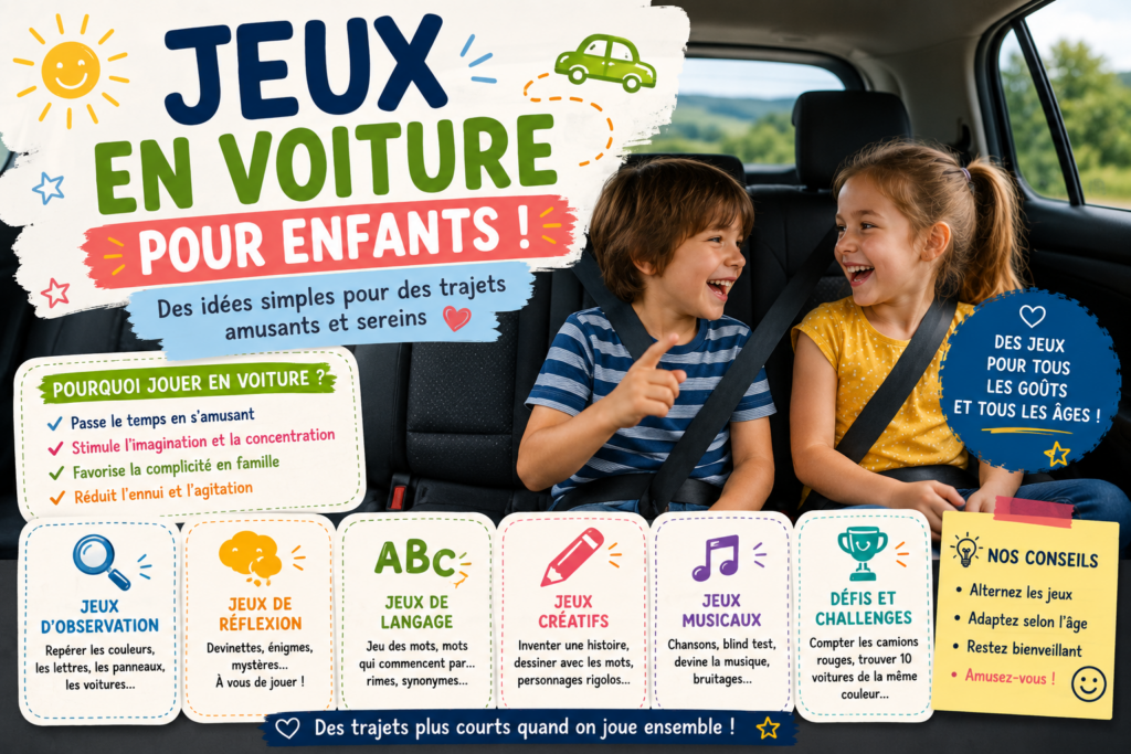 jeux en voiture pour enfants